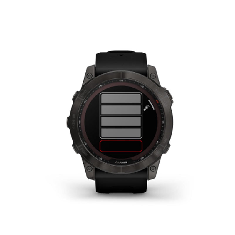 GARMIN Fenix® 7X Sapphire Solar Edition, EMEA, Black DLC Titanium with Black Band GPS Watch