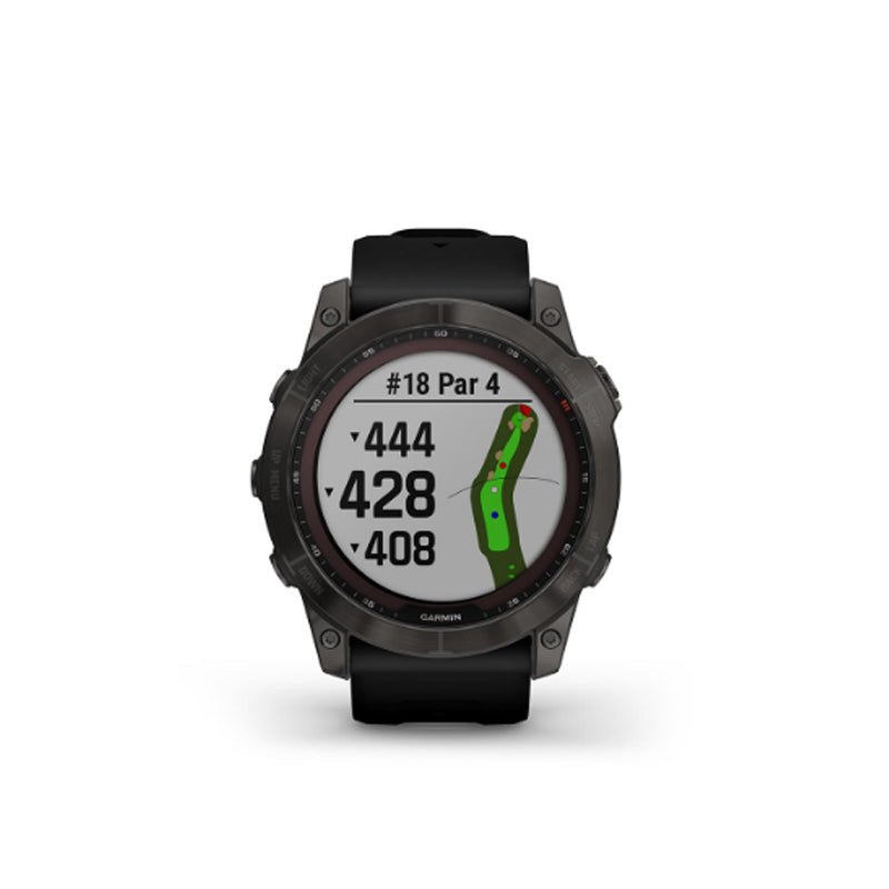 GARMIN Fenix® 7X Sapphire Solar Edition, EMEA, Black DLC Titanium with Black Band GPS Watch