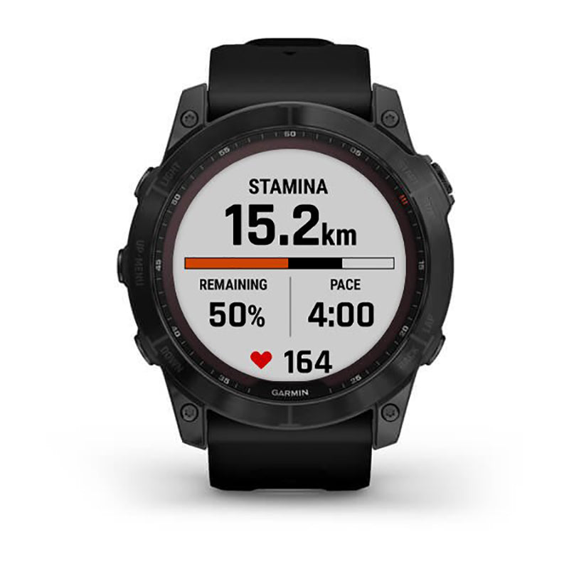 GARMIN Fenix® 7X Sapphire Solar Edition, EMEA, Black DLC Titanium with Black Band GPS Watch
