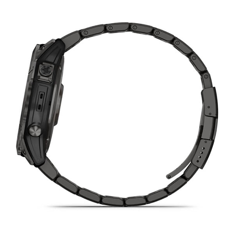 GARMIN Fenix® 7X Sapphire Solar Edition, EMEA, Carbon Grey DLC Titanium with Carbon Grey DLC Vented Titanium Band GPS Watch