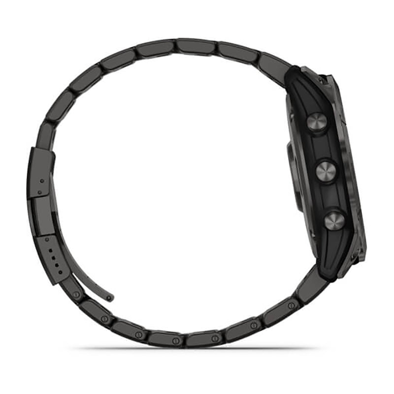 GARMIN Fenix® 7X Sapphire Solar Edition, EMEA, Carbon Grey DLC Titanium with Carbon Grey DLC Vented Titanium Band GPS Watch