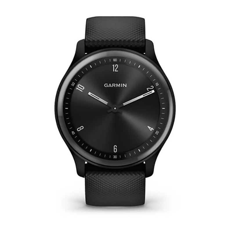 GARMIN Vivomove® Sport, WW, Black Case and Silicone Band with Slate Accents Watch
