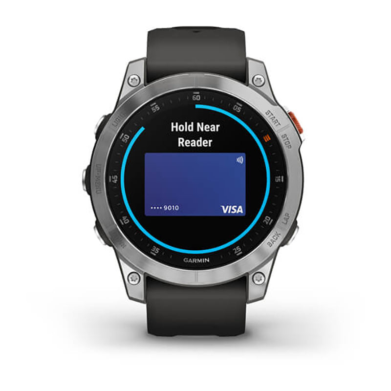 GARMIN epix™ (Gen 2) EMEA/AUS/NZ/AFR/SAM, Slate Steel with Silicone Band Watch