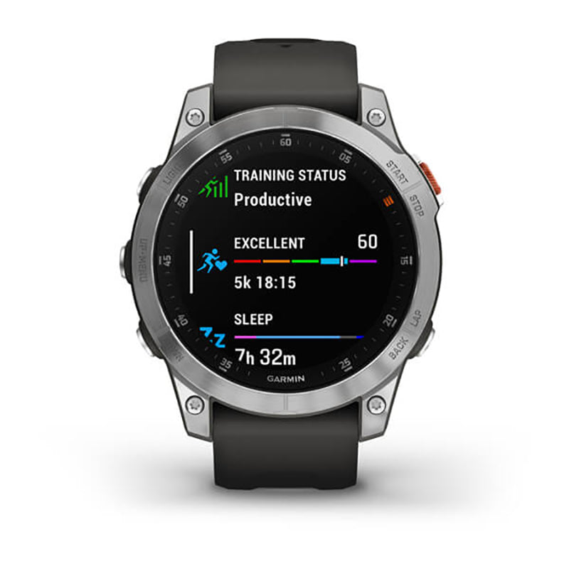 GARMIN epix™ (Gen 2) EMEA/AUS/NZ/AFR/SAM, Slate Steel with Silicone Band Watch