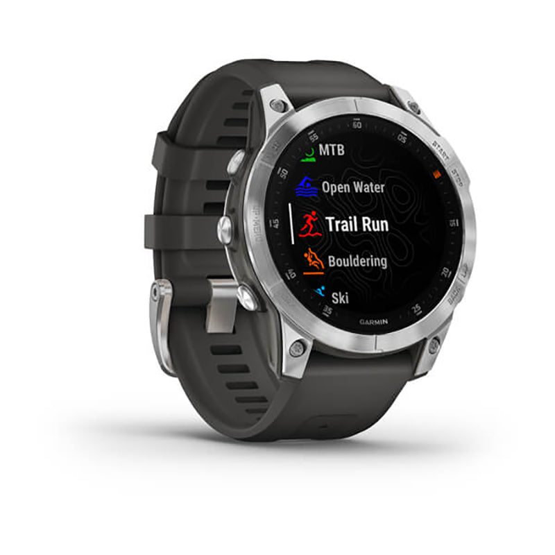 GARMIN epix™ (Gen 2) EMEA/AUS/NZ/AFR/SAM, Slate Steel with Silicone Band Watch