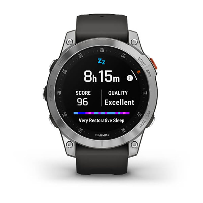 GARMIN epix™ (Gen 2) EMEA/AUS/NZ/AFR/SAM, Slate Steel with Silicone Band Watch