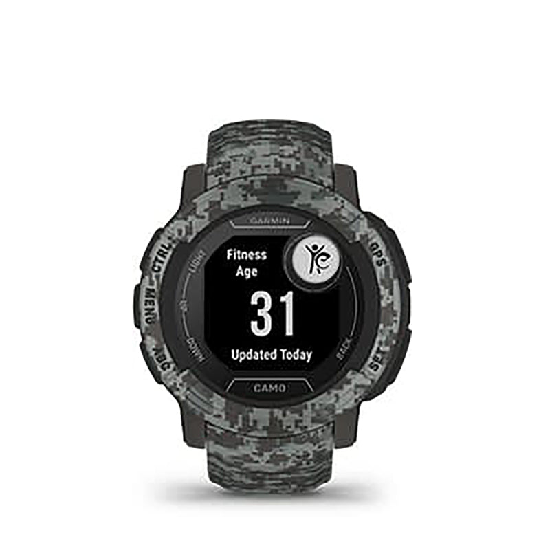 GARMIN Instinct® 2 Camo Edition, WW, Graphite Camo GPS Watch