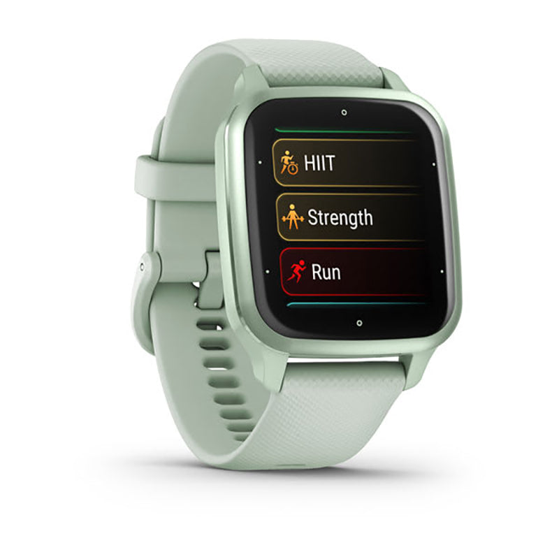 GARMIN Venu Sq 2 Metallic Mint Aluminium Bezel with Cool Mint Case and Silicone Band