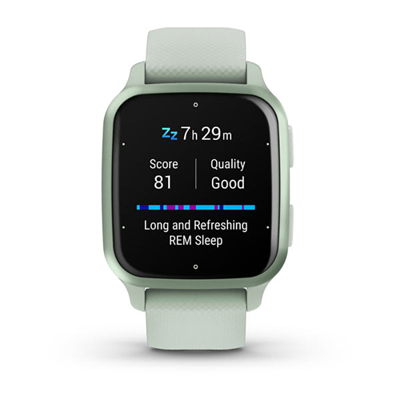 GARMIN Venu Sq 2 Metallic Mint Aluminium Bezel with Cool Mint Case and Silicone Band