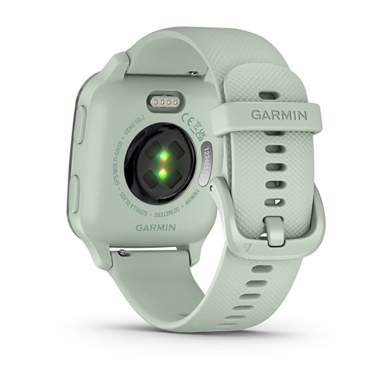 GARMIN Venu Sq 2 Metallic Mint Aluminium Bezel with Cool Mint Case and Silicone Band