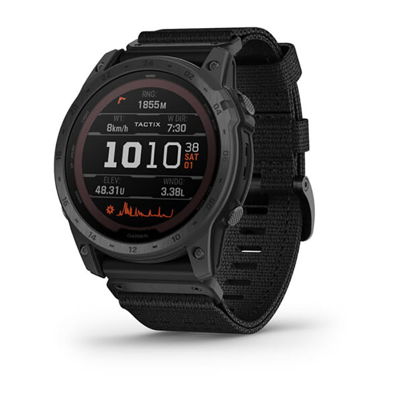 GARMIN Tactix 7 Pro Ballistics Edition EMEA, Solar Powered Tactical GPS Watch with Applied Ballistics and Nylon Band