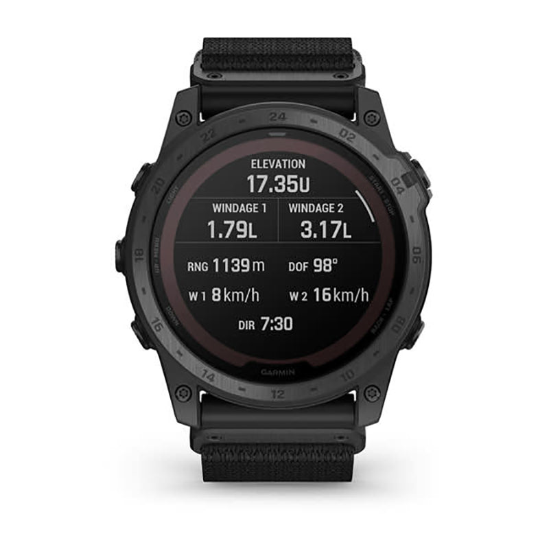 GARMIN Tactix 7 Pro Ballistics Edition EMEA, Solar Powered Tactical GPS Watch with Applied Ballistics and Nylon Band