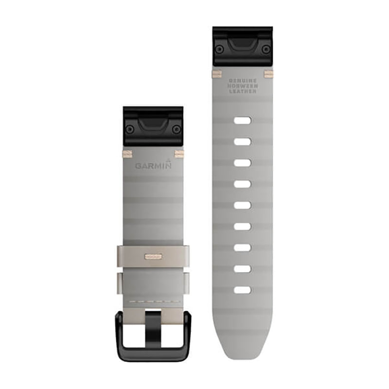 GARMIN Fenix 7S QuickFit® 20MM Limestone Leather Watch Band