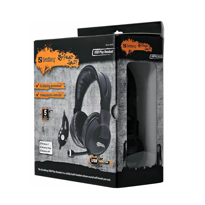 Sandberg USB Play Headset Black