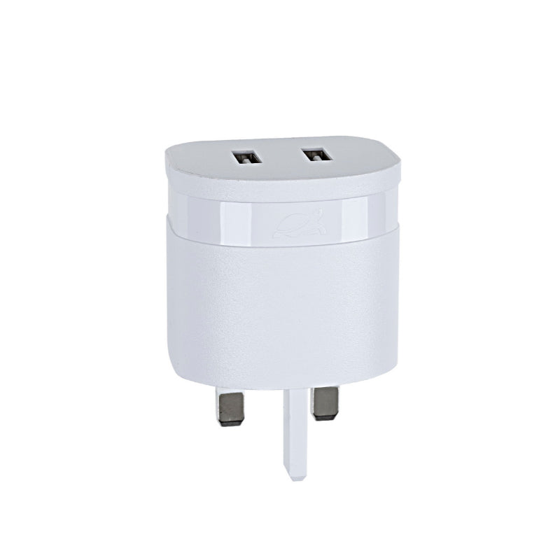 RivaCase Rivapower VA4422 W00 Wall Charger UK Plug White 2.4A/ 2USB