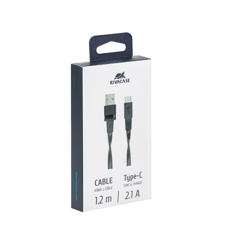 RivaCase Type-C 2.0 – USB Cable 1.2m Black