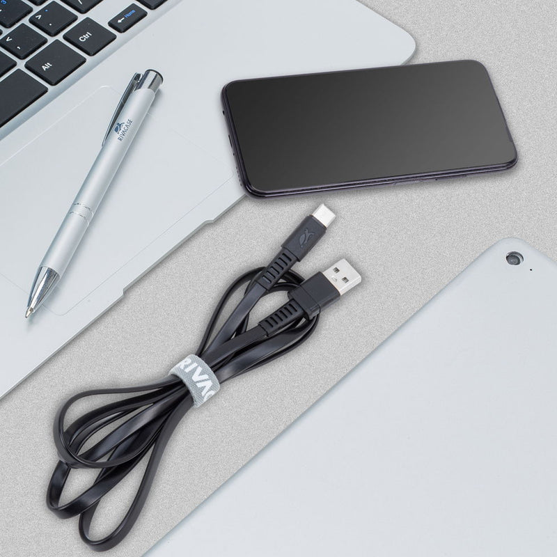 RivaCase Type-C 2.0 – USB Cable 1.2m Black