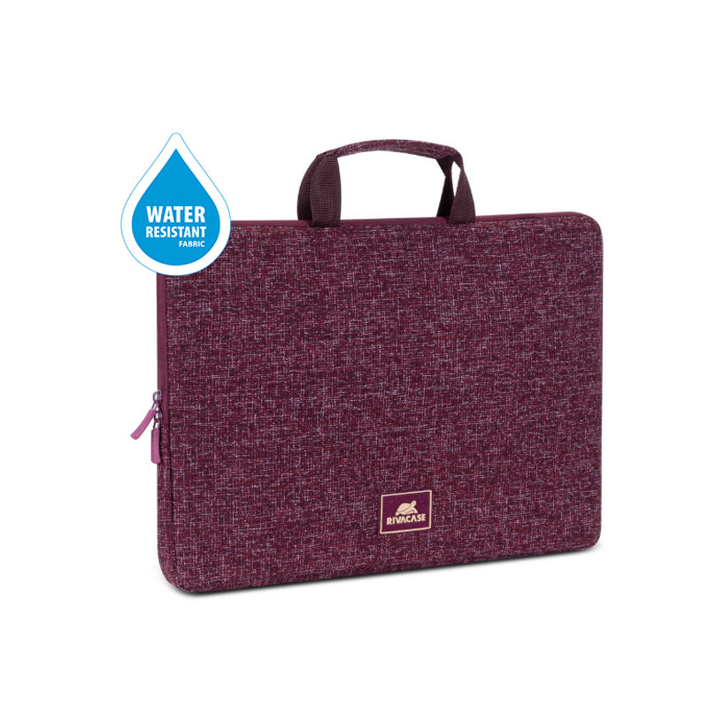 RivaCase 7913 Burgundy Red Laptop Sleeve 13.3" with Handles