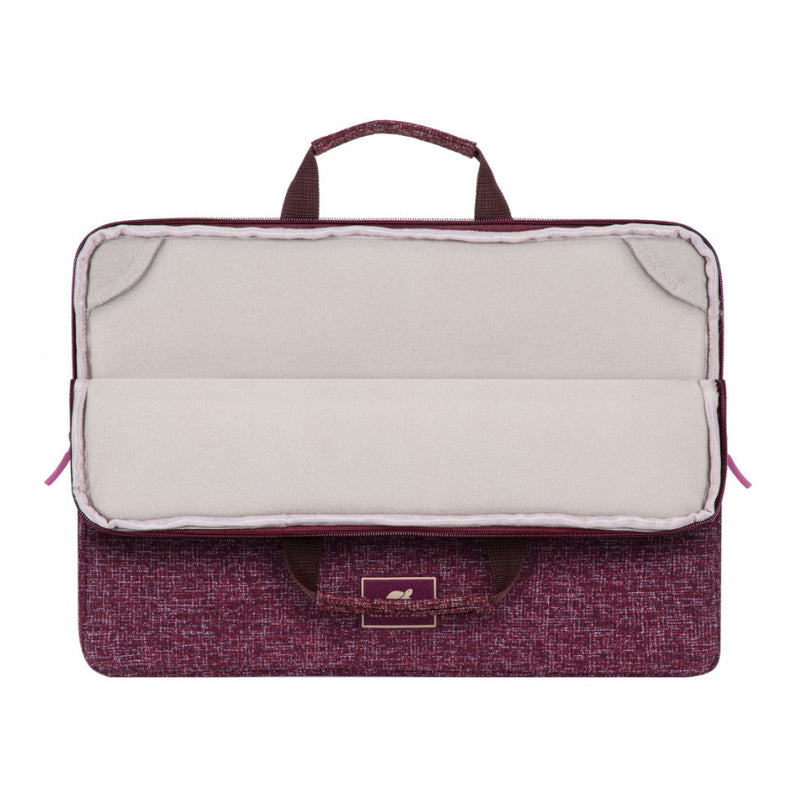 RivaCase 7913 Burgundy Red Laptop Sleeve 13.3" with Handles