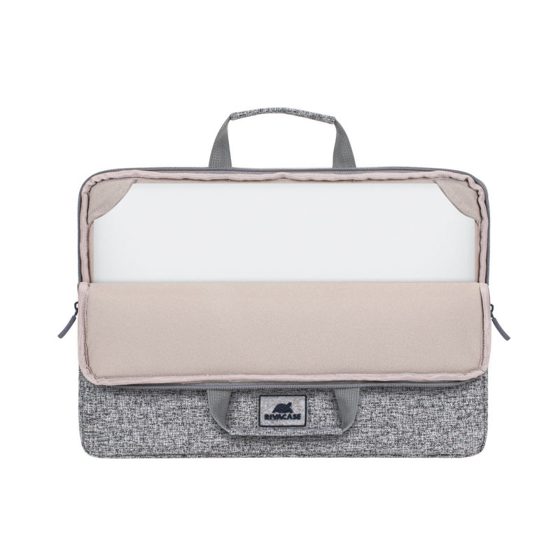 RivaCase 7915 Light Grey Laptop Sleeve 15.6" with Handles