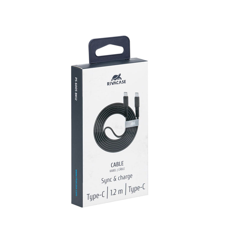 RivaCase Type-C / Type-C Cable 1.2m Black