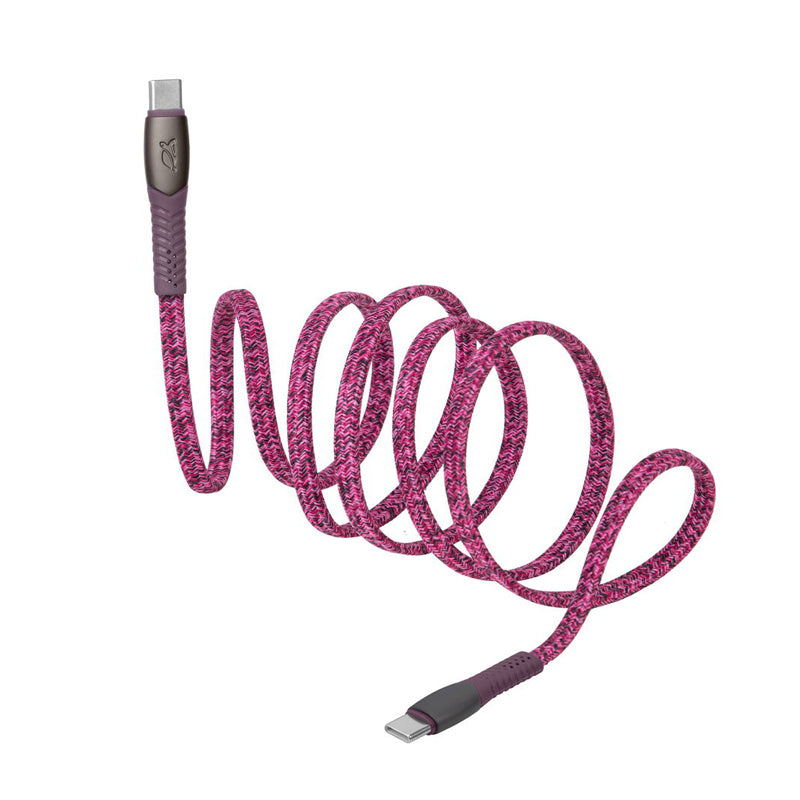 RivaCase Type-C / Type-C Nylon Braided Cable 1.2m Red