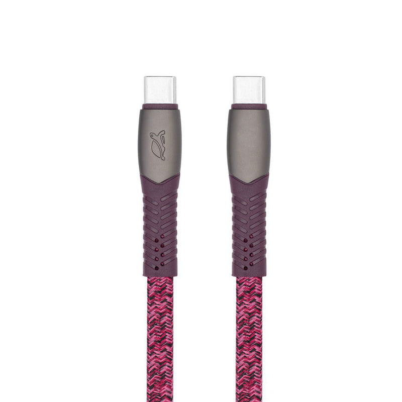 RivaCase Type-C / Type-C Nylon Braided Cable 1.2m Red