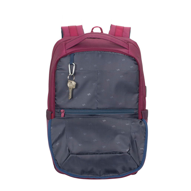 RivaCase 7767 Claret Violet/Purple Laptop Backpack 15.6"