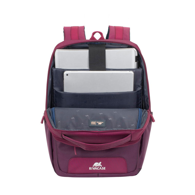 RivaCase 7767 Claret Violet/Purple Laptop Backpack 15.6"