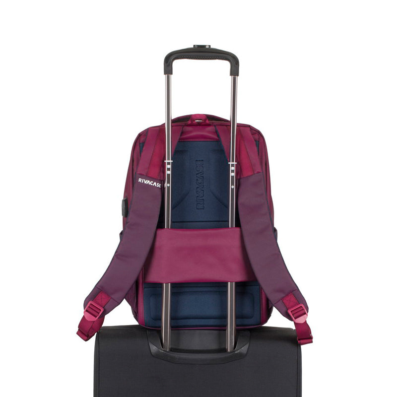 RivaCase 7767 Claret Violet/Purple Laptop Backpack 15.6"