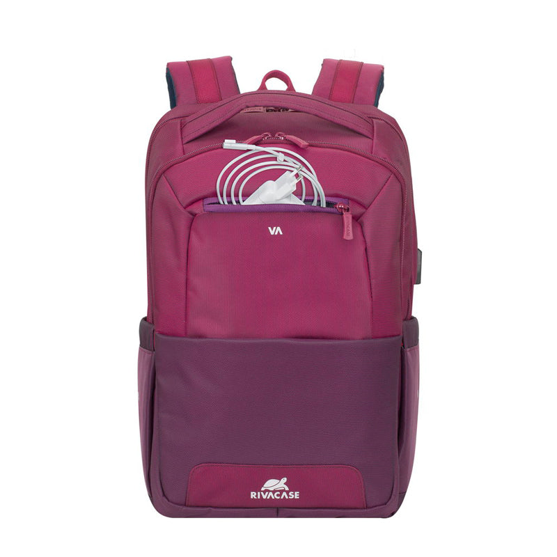 RivaCase 7767 Claret Violet/Purple Laptop Backpack 15.6"