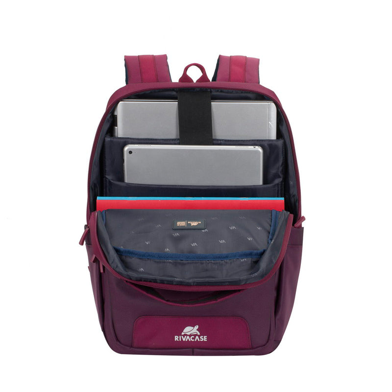 RivaCase 7767 Claret Violet/Purple Laptop Backpack 15.6"