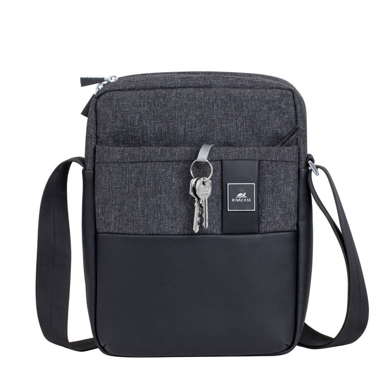 RivaCase 8811 Black Melange Crossbody Bag for Tablets 11"