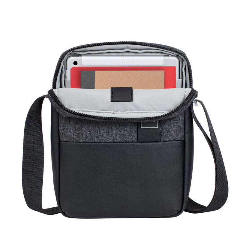 RivaCase 8811 Black Melange Crossbody Bag for Tablets 11"