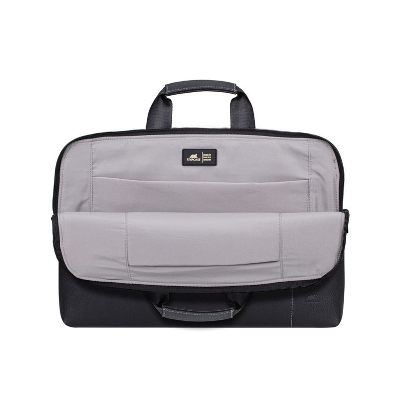 RivaCase 8930 (PU) Black Slim Laptop Bag 15.6"