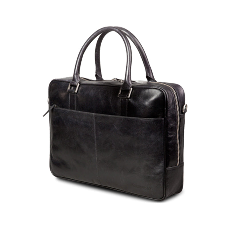 dbramante1928 Rosenborg Full Grain Leather Bag 16" -Black