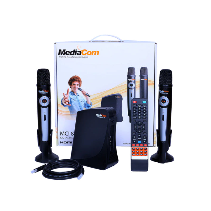 MediaCom MCI 8200TW Premium HD Karaoke With 2 Wireless Mics