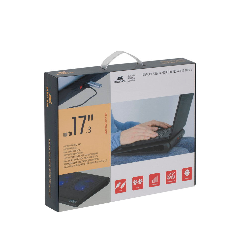 RivaCase 5557 Cooling Pad Up to 17.3" Black