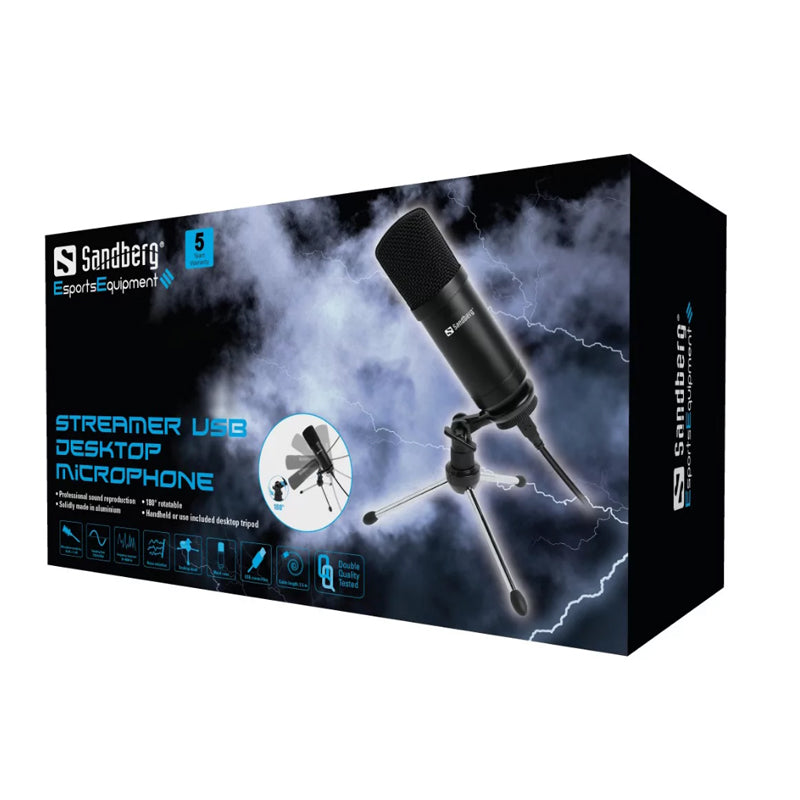 Sandberg Streamer USB Desk Microphone