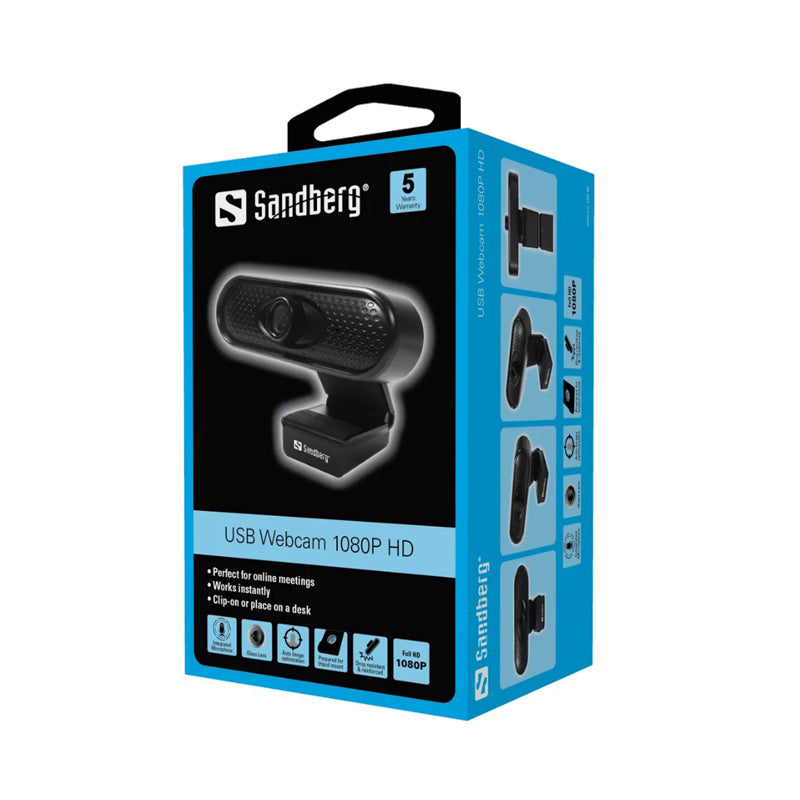 Sandberg USB Webcam 1080P HD