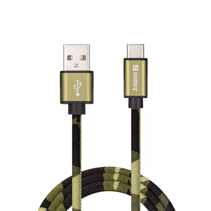 Sandberg USB-C Green Comouflage 1m