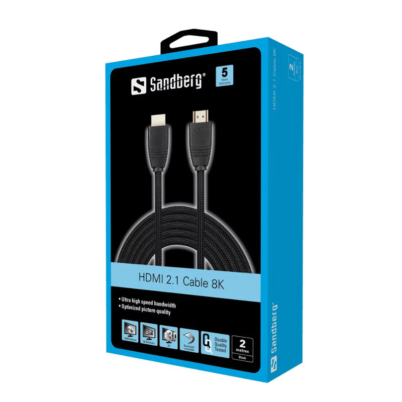Sandberg HDMI 2.1 Cable 8K, 2m