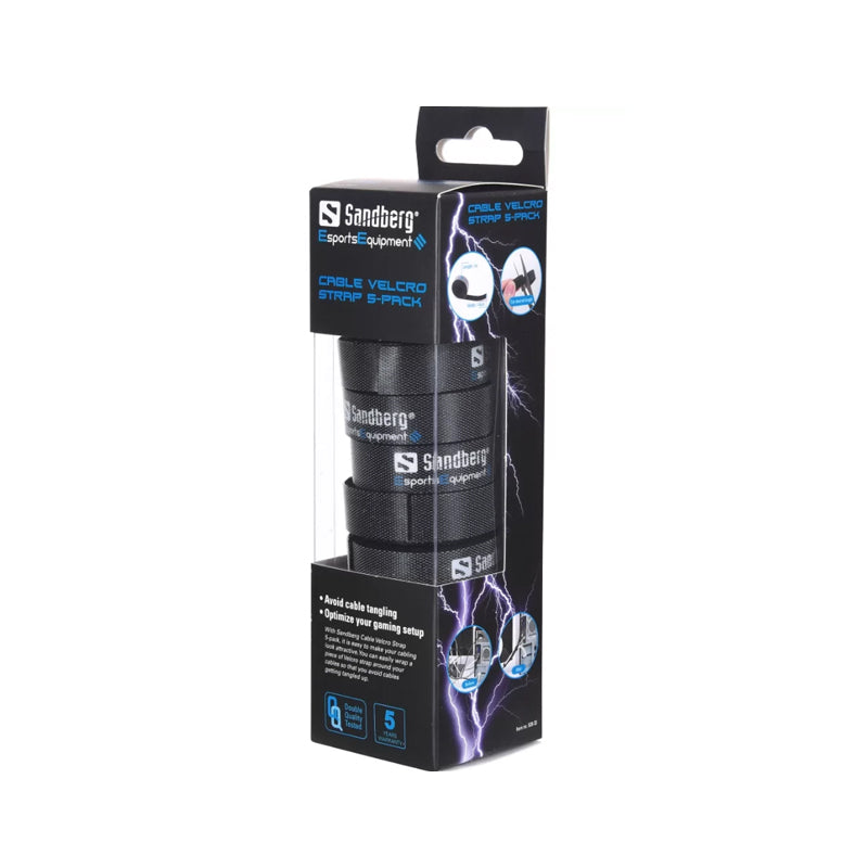 Sandberg Cable Velcro Strap 5-Pack