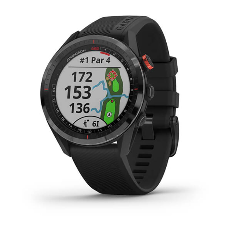 GARMIN Approach® S62 Golf GPS Black Ceramic Bezel with Black Band, WW