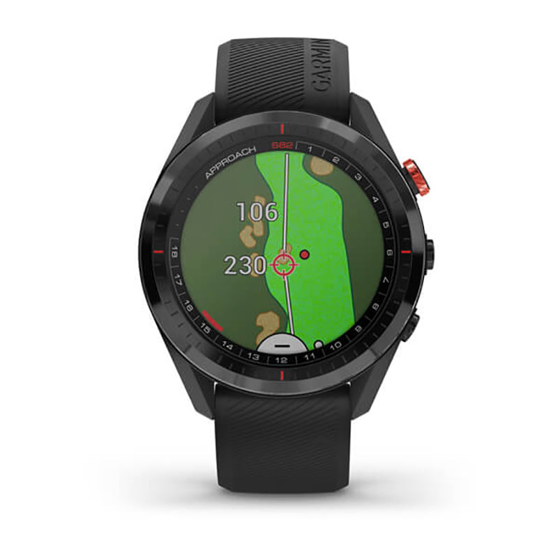 GARMIN Approach® S62 Golf GPS Black Ceramic Bezel with Black Band, WW