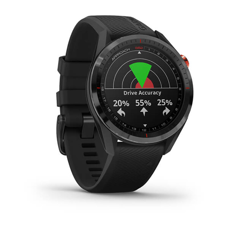 GARMIN Approach® S62 Golf GPS Black Ceramic Bezel with Black Band, WW