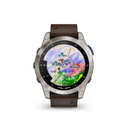 GARMIN D2 Mach 1 Aviator Smartwatch with Oxford Brown Leather Band EMEA