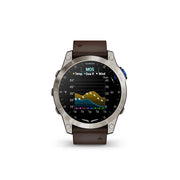 GARMIN D2 Mach 1 Aviator Smartwatch with Oxford Brown Leather Band EMEA