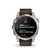 GARMIN D2 Mach 1 Aviator Smartwatch with Oxford Brown Leather Band EMEA