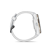 GARMIN Approach S70, 42 MM, Black Ceramic Bezel with White Silicone Band Watch